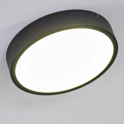 hofstein Plafonnier Kragos LED Noir, 1 lumière