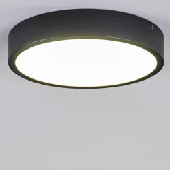 hofstein Plafonnier Kragos LED Noir, 1 lumière