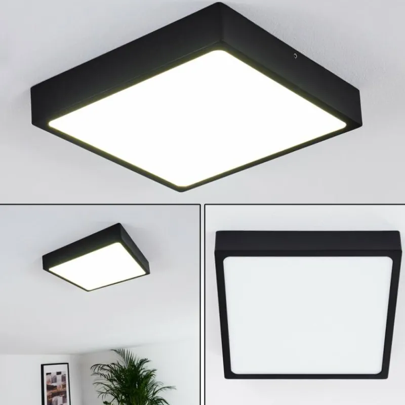 hofstein Plafonnier Kragos LED Noir, Blanc, 1 lumière
