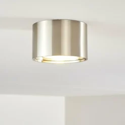 hofstein Plafonnier Kristallo LED Nickel mat, 1 lumière