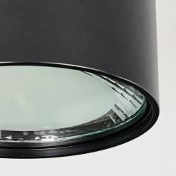 hofstein Plafonnier Kristallo LED Noir, 1 lumière