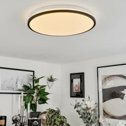 hofstein Plafonnier Kroch LED Blanc, 1 lumière, Télécommandes, Changeur de couleurs