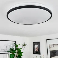 hofstein Plafonnier Kroch LED Blanc, 1 lumière, Télécommandes, Changeur de couleurs