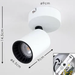 Lampes Vintages & Rétros-hofstein Plafonnier Kullaberg Blanc, 1 lumière