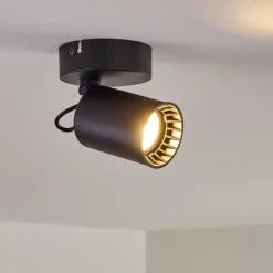 hofstein Plafonnier Kullaberg Noir, 1 lumière