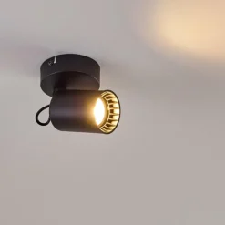 hofstein Plafonnier Kullaberg Noir, 1 lumière