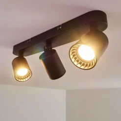 hofstein Plafonnier Kullaberg Noir, 3 lumières