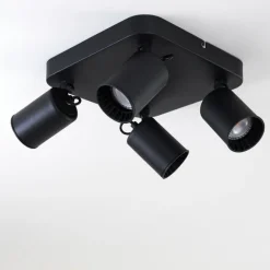 Lampes Vintages & Rétros-hofstein Plafonnier Kullaberg Noir, 4 lumières