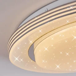 hofstein Plafonnier Laganadi LED Blanc, 1 lumière, Télécommandes