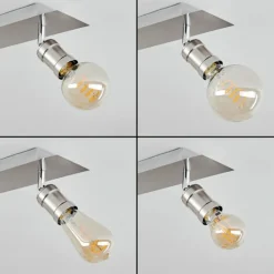 hofstein Plafonnier Lagunita Chrome, Nickel mat, 4 lumières