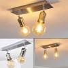 Lampes Vintages & Rétros-hofstein Plafonnier Lagunita Nickel mat, 2 lumières