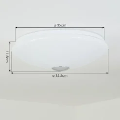 hofstein Plafonnier Langlois Blanc, 1 lumière