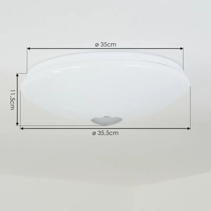 hofstein Plafonnier Langlois Blanc, 1 lumière