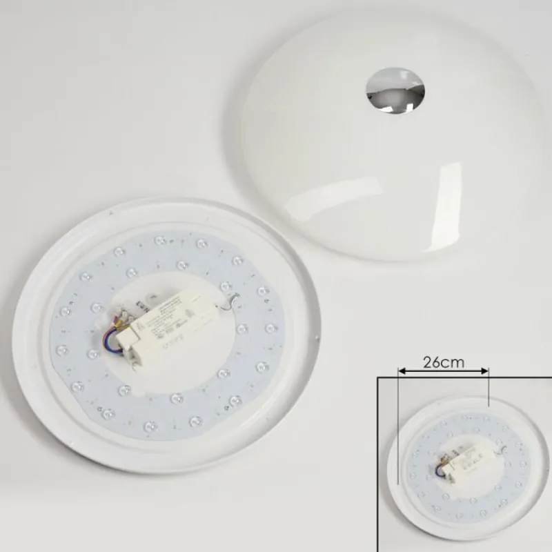 hofstein Plafonnier Langlois Blanc, 1 lumière