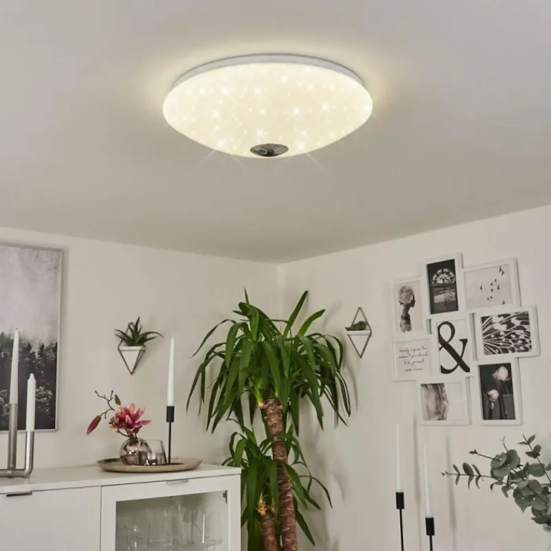 hofstein Plafonnier Langlois Blanc, 1 lumière