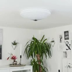 hofstein Plafonnier Langlois Blanc, 1 lumière