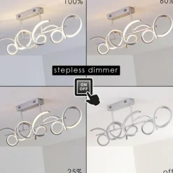 hofstein Plafonnier Lavaca LED Argenté, 1 lumière