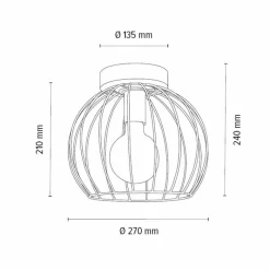 Luminaires Scandinaves-hofstein Plafonnier Lecueder Bois clair, 1 lumière