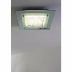 Luminaires Globo Lighting Plafonnier LED Globo Liana Chrome, 1 lumière