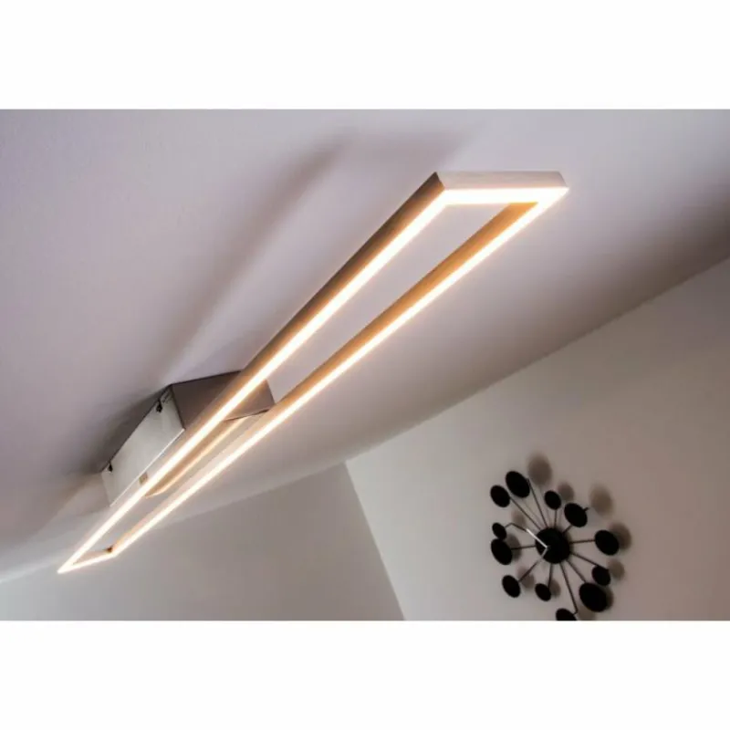 Luminaires Paul Neuhaus Plafonnier LED Paul Neuhaus Acier brossé, 4 lumières* Éclairage Led