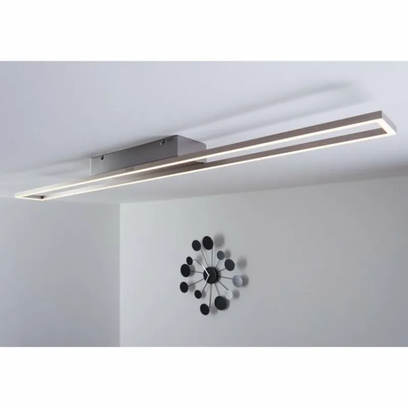 Luminaires Paul Neuhaus Plafonnier LED Paul Neuhaus Acier brossé, 4 lumières* Éclairage Led