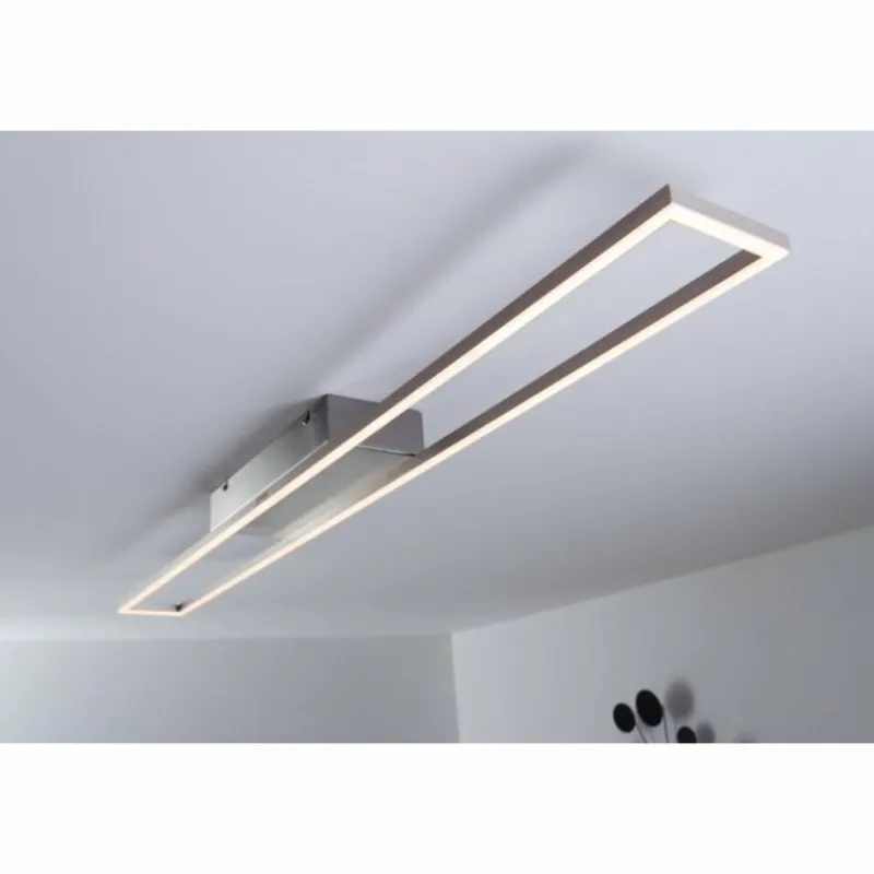 Luminaires Paul Neuhaus Plafonnier LED Paul Neuhaus Acier brossé, 4 lumières* Éclairage Led