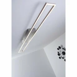 Luminaires Paul Neuhaus Plafonnier LED Paul Neuhaus Acier brossé, 4 lumières* Éclairage Led