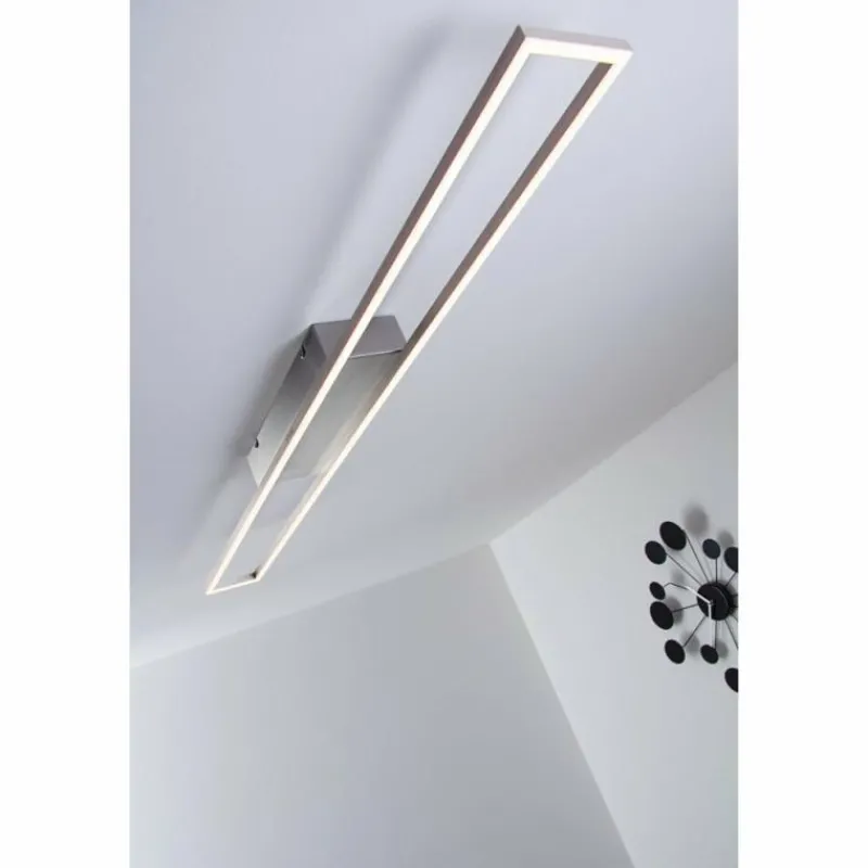 Luminaires Paul Neuhaus Plafonnier LED Paul Neuhaus Acier brossé, 4 lumières* Éclairage Led