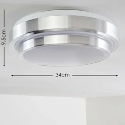 hofstein Plafonnier LED SORA Blanc, 1 lumière