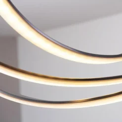 Luminaires Trio Plafonnier LED Trio Corland Chrome, 1 lumière* Éclairage Led