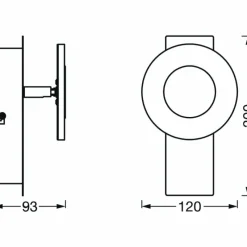 Luminaires Ledvance Plafonnier LEDVANCE Bathroom Argenté, 1 lumière