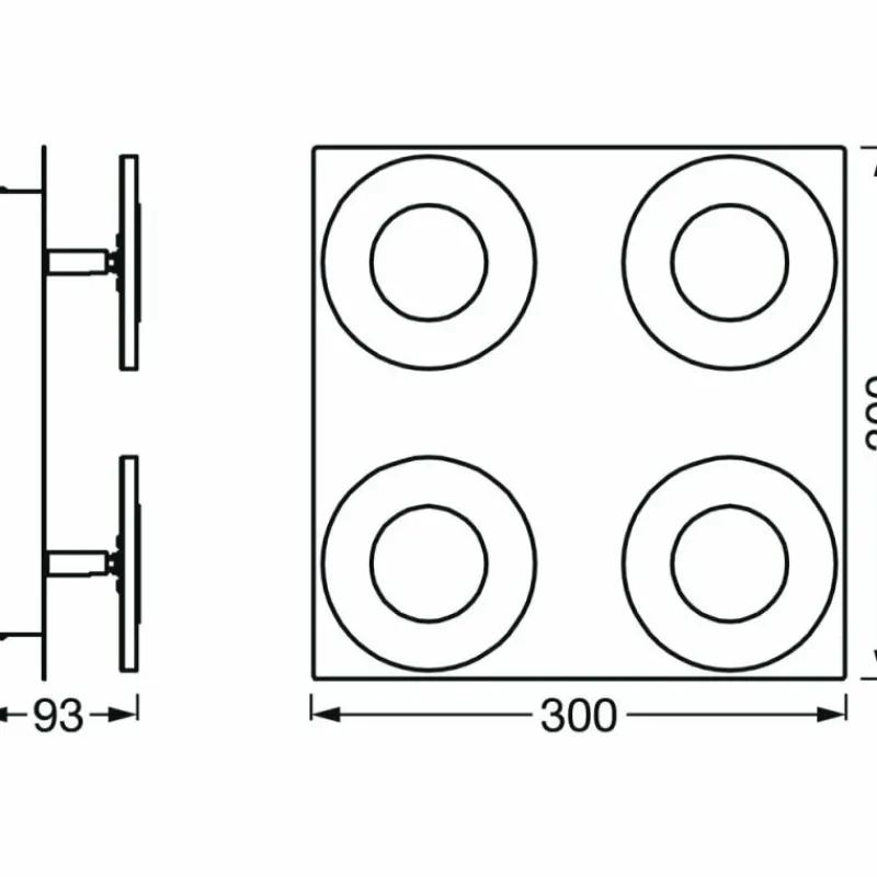 Luminaires Ledvance Plafonnier LEDVANCE Bathroom Argenté, 1 lumière