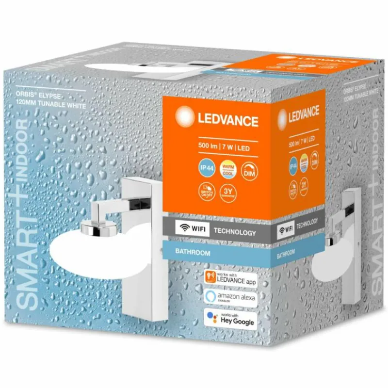 Luminaires Ledvance Plafonnier LEDVANCE Bathroom Argenté, 1 lumière