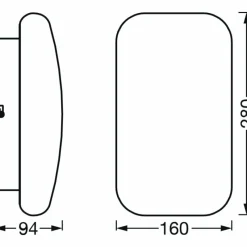 Luminaires Ledvance Plafonnier LEDVANCE Bathroom Blanc, 1 lumière