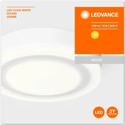 Luminaires Ledvance Plafonnier LEDVANCE CLICK Blanc, 1 lumière* Éclairage Led
