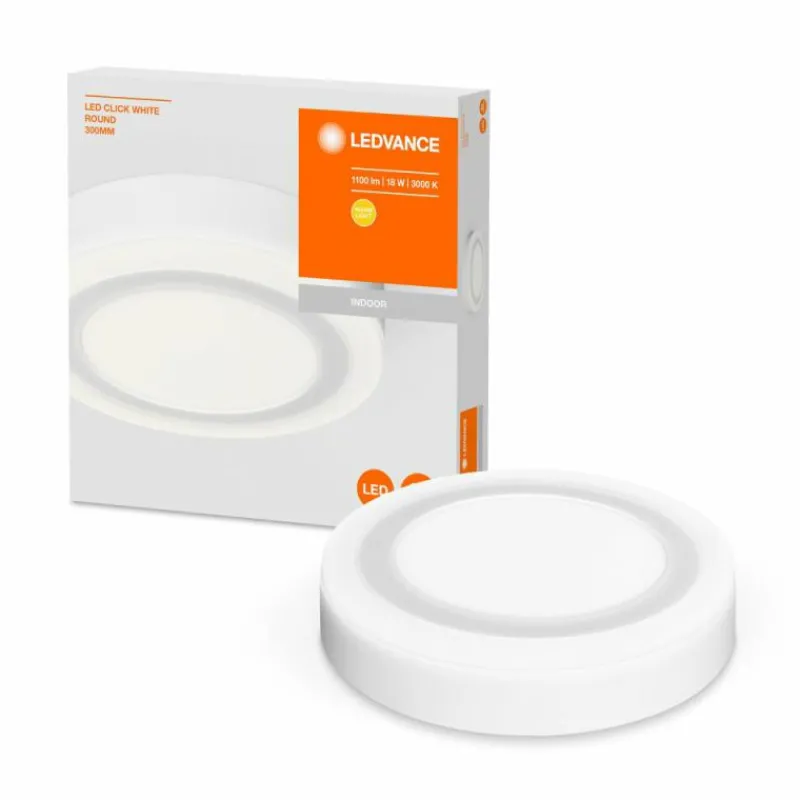 Luminaires Ledvance Plafonnier LEDVANCE CLICK Blanc, 1 lumière* Éclairage Led