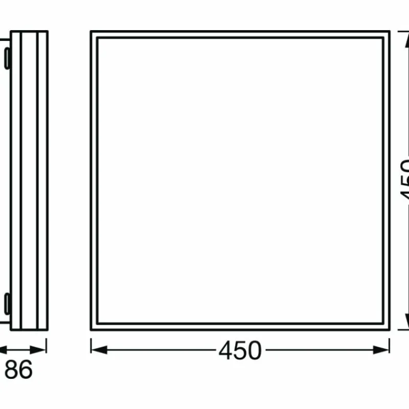 Luminaires Ledvance Plafonnier LEDVANCE Decorative Noir, 1 lumière