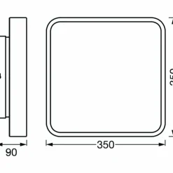 Luminaires Ledvance Plafonnier LEDVANCE Decorative Blanc, 1 lumière, Changeur de couleurs