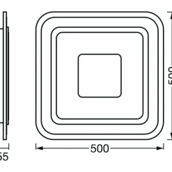 Luminaires Ledvance Plafonnier LEDVANCE Decorative Blanc, 1 lumière, Changeur de couleurs