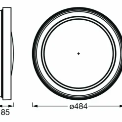 Luminaires Ledvance Plafonnier LEDVANCE Decorative Noir, 1 lumière