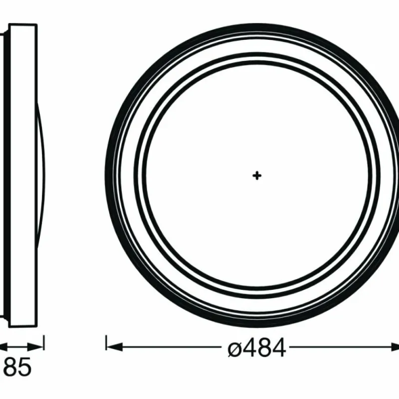 Luminaires Ledvance Plafonnier LEDVANCE Decorative Noir, 1 lumière