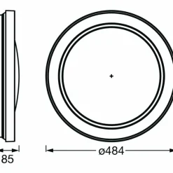 Luminaires Ledvance Plafonnier LEDVANCE Decorative Noir, 1 lumière
