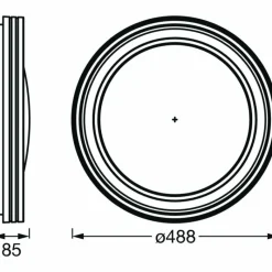 Luminaires Ledvance Plafonnier LEDVANCE Decorative Noir, 1 lumière