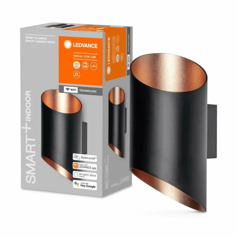 Luminaires Ledvance Plafonnier LEDVANCE Decorative Noir, 1 lumière