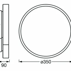 Luminaires Ledvance Plafonnier LEDVANCE Decorative Blanc, 1 lumière, Changeur de couleurs