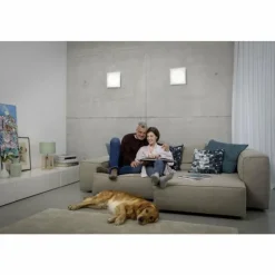 Luminaires Ledvance Plafonnier LEDVANCE LUNIVE Argenté, 1 lumière