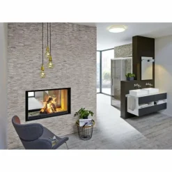 Luminaires Ledvance Plafonnier LEDVANCE ORBIS Argenté, 1 lumière, Télécommandes, Changeur de couleurs* Éclairage Led