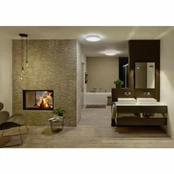 Luminaires Ledvance Plafonnier LEDVANCE ORBIS Argenté, 1 lumière, Télécommandes, Changeur de couleurs* Éclairage Led