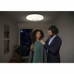 Luminaires Ledvance Plafonnier LEDVANCE ORBIS Blanc, 1 lumière, Détecteur de mouvement* Éclairage Led