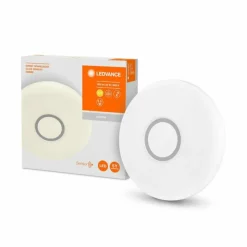 Luminaires Ledvance Plafonnier LEDVANCE ORBIS Blanc, 1 lumière, Détecteur de mouvement* Éclairage Led